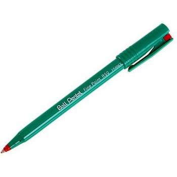 Pentel R50 Fine Rollerball Red Pack (12)