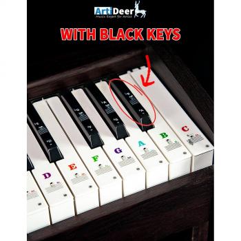 Piano Key Note Stickers