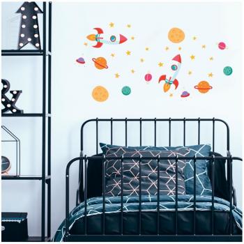 Orange Galaxy Stickers – 30x13cm Lily Collection