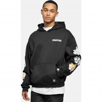 Černý Starter Star Sleeve Hoody pro sportovní styl