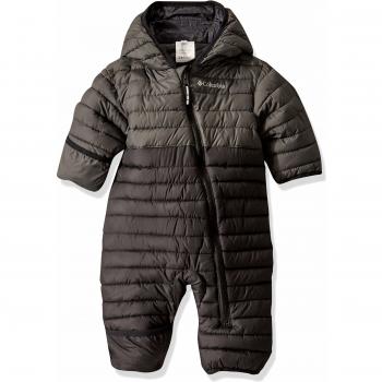 Columbia Sportswear Baby Powder Lite Rückseitiger Bunting-Strampler Schwarz-Grill 18/24