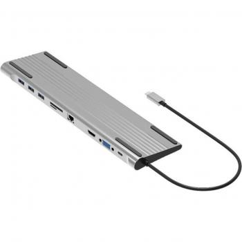 10-in-1 USB C Docking Station with 4K HDMI and 60W PD Charging