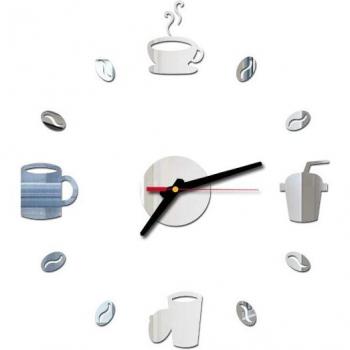 Silent 3D Digital Wall Clock Sticker for Living Room Decor