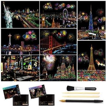 Scratch & Sketch Rainbow Art Sheets