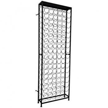 VidaXL Large Metal Wine Rack for 108 Bottles