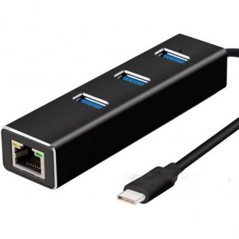 Tarjeta de Red Gigabit USB 3.0 con Hub Integrado