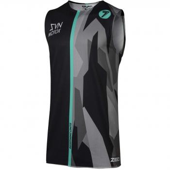 Seven MX Camiseta Motocross Sin Mangas 2019 Zero Raider Over Negro