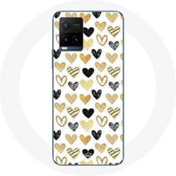 Abstract Texture Heart Case for Vivo Y21s 2021 / Y21 2021