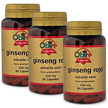 GINSENG ROJO 500mg 90 Cápsulas de Obire