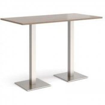 Brescia 1600 × 800 mm Rectangular Poseur with Brushed Steel Bases