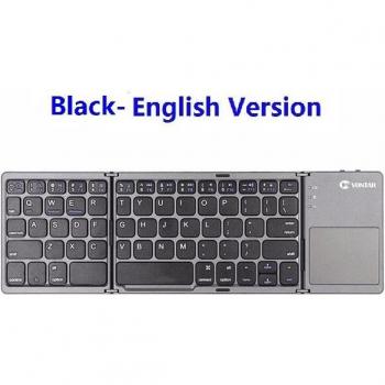 Folding Wireless Bluetooth Keyboard with Touchpad for iOS, Android, Windows, iPad, and Tablet