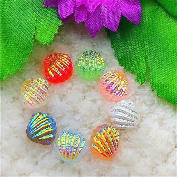 30Pcs 11Mm AB Hars Plakstenen voor Bruiloft Decoratie