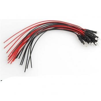 Câble LED RGB 5V/12V, 20 cm – Pack de 10 lampes