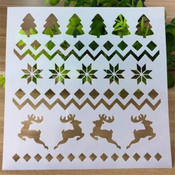 Openwork Christmas Stencil for Scrapbooking