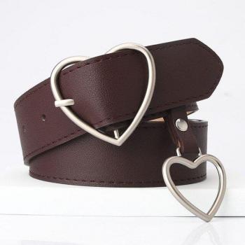 Ceinture en cuir PU noire pour femmes, style chic