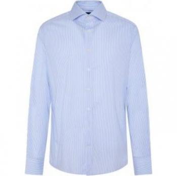 Camisa Hackett Casual Azul y Blanco Stretch