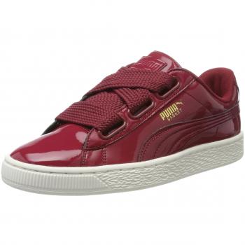 Zapatillas Puma Basket Heart Patent para Mujer, Color Rojo
