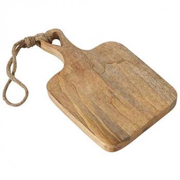 Schneidebrett Lela aus Mangoholz mit Schlaufe 30 x 19 x 2 cm
