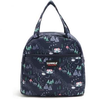 Sac à déjeuner en nylon à motifs floraux