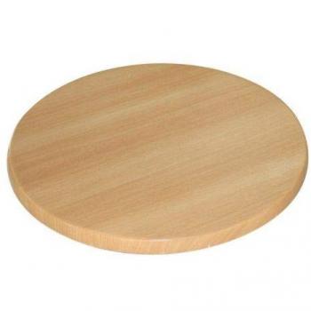 Bolero Round Table Top Beech 30X600mm Dining