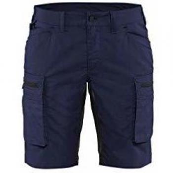 Blaklader 714918458999C48 Short du service femmes, Stretch, Taille C32 / 34, Bleu marine / Noir