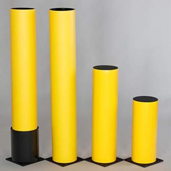 Paletto di protezione in plastica giallo