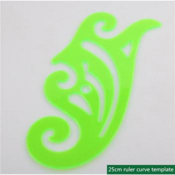 Green Plastic Mapping and Surveying Ruler