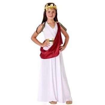 Costume da Romana per Bambina con Capa Bianca