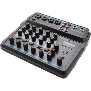 Mini Console DJ M-6 avec Carte Son et Alimentation 48V