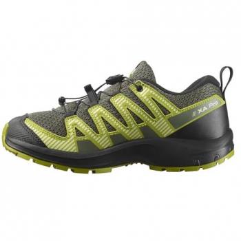 Trekking Salomon XA Pro V8 Verde Kaki per Ragazzi