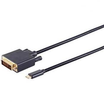 Shiverpeaks 1m Black DVI-D to USB Type-C Connector