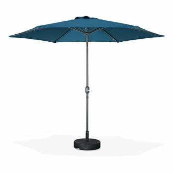 Parasol Redondo 3 m SWEEEEK con Mástil Central – Azul Touquet