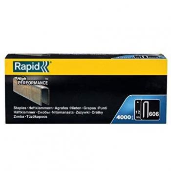 Rapid 11895002 Schmalrückenklammer 606/12 mm – 4.000 Stück, Einzelverpackung