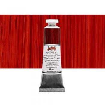 Michael Harding Handmade Oil Color, 40ml, Transparent Oxide Red