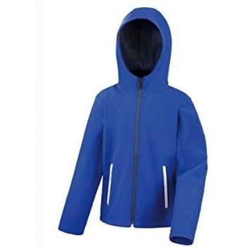 TX Performance Hooded Softshell Jacket – 7‑8 Year Boys (Royal & Navy)
