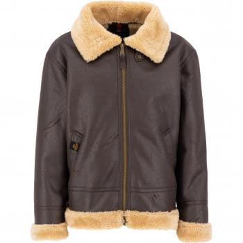 Alpha Industries Vintage Brown Flight Jacket Montone B3