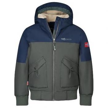 Trollkids Navy/Ivy/Desert Grimstad Jacket for Boys 116 cm