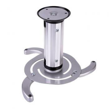 Beamer Deckenbefestigung Cabletech 80/170 mm – 10 kg, Silberfarben
