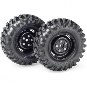 Ruote Crawler 1:10 Offroad Blocco Nero (2 pezzi)