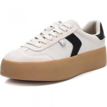 Zapatillas Deportivas Casual Doble Plataforma para Mujer Color Blanco Xti Talla 39