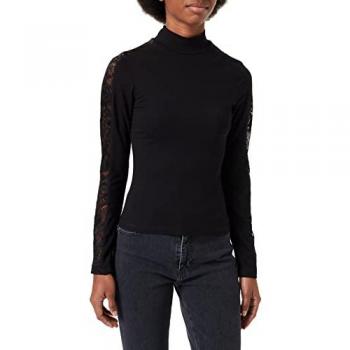 Urban Classics Black Striped Long Sleeve T-shirt for Women 5XL