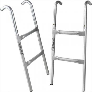Scala di accesso per trampolino 2 gradini metallo 76 cm