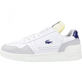 Baskets Lacoste T-Clip 223 blanc pur gris femme et enfant
