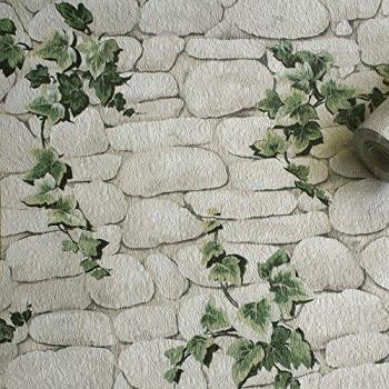 Papier Peint Pierre Béton (Erismann) – 0,53 m × 10,05 m – Crème