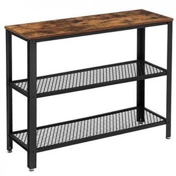 VASAGLE Beistelltisch aus Holz und Metall 35 x 80 cm