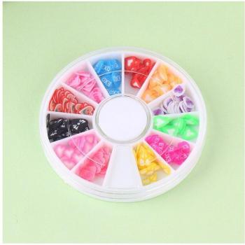 DIY Nail Decoration Polymer Clay Flakes Wheel
