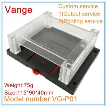 10pcs/lot ABS Plastic Extrusion Housing, 115x90x40mm for PLC System PCB Equipment
