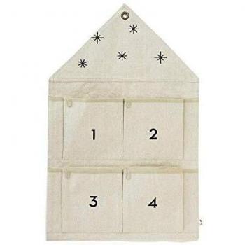 Advent Calendar in Cotton Sand from Ferm Living, 50 cm