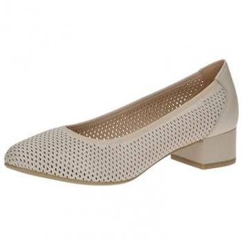 Décolleté Caprice 9-22501-44 Beige con Tacco a Blocchetto, 38.5