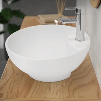 Ceramica Bianco Lucido Lavabo Rondo 455x185 mm